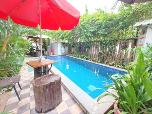 1 bedroom service apartment with pool for rent in Toul Kork