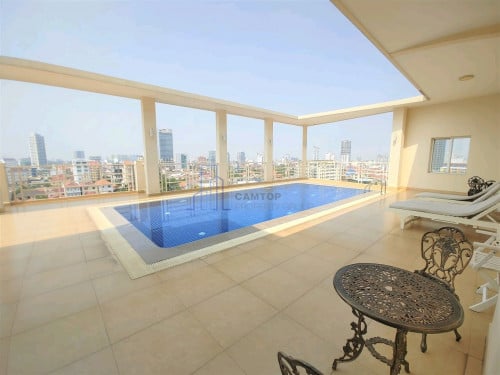 2 bedroom with swimming pool in Toul Kork is available now