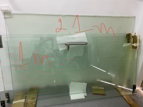 Glass door (2.1m x 1m)