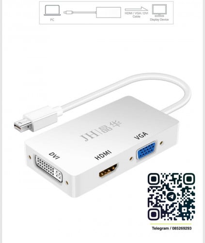 JH Mini DP to DVI/Vga/hdmi converter