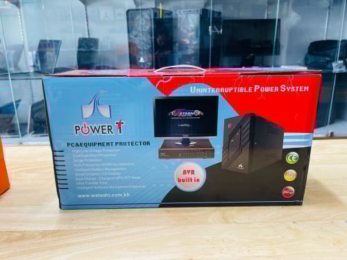 UPS 750VA brand Power T ឥវ៉ានមាននៅក្នុងស្តុកគ្រប់មុខ មានធានា1ឆ្នាំ បងៗអាចដាក់កម្ម៉ងបាន✅