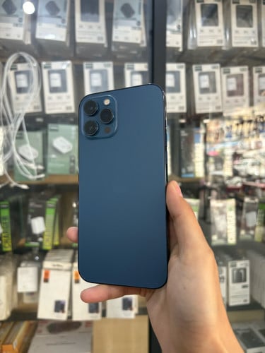 iPhone 12pro max/256G blue LL/A ស្អាតសានុំអត់ជុសជុល
