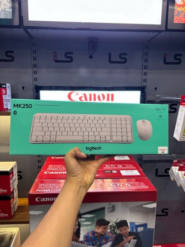 Logitech MK250 White Color