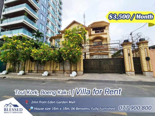 Toul Kork Boeng Kak 1 💥 Villa for Rent 💥