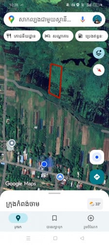 លក់ដីស្រែនៅជិតក្រុងកំពង់ចាម4គីឡូម៉ែត្រ