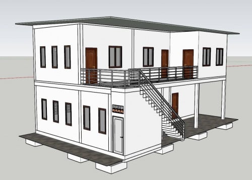 ផ្ទះជួលជិតរង្វង់មូលផ្សារដើមថ្កូវ (មាន Office Space)