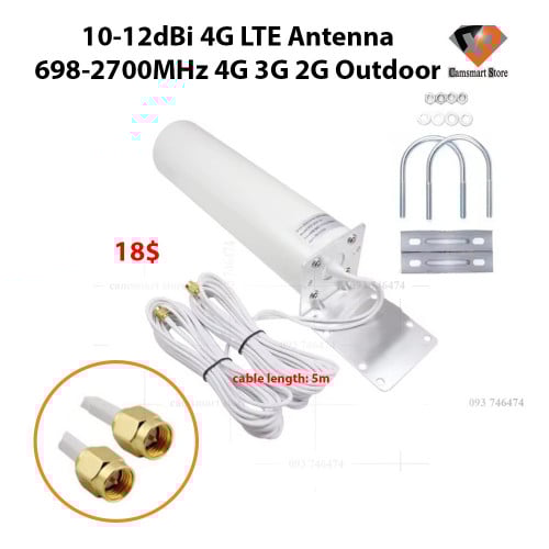 4G LTE Antenna  Outdoor Antenna Dual SMA Male 5m Cable for Router