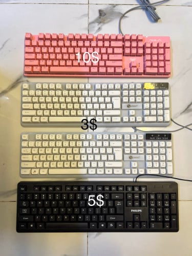 Keyboardថ្មី95% លក់3$5$10$ free mouse