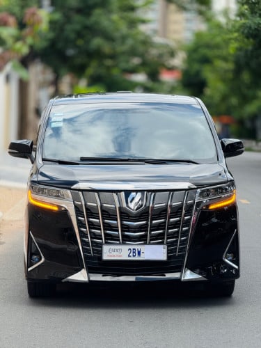 TOYOTA ALPHARD 017 🆙 023 Auto3 បើកដំបូល កៅអីSC ក្នុងខ្មៅ ដំបូលខ្មៅហ្សូីន ដំបូលខ្មៅហ្សីន