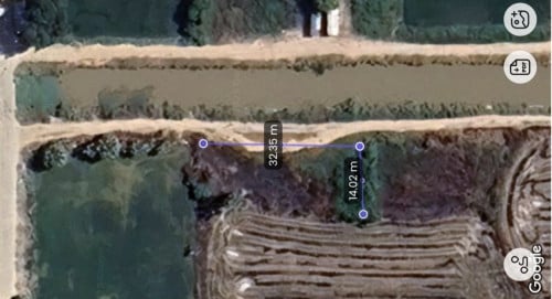 ដីជួ$1​ ជិតជិតព្រលានយន្តហោះតេជោថ្មី ចំងាយ750ម៉ែត្រពីផ្លូវជាតិលេខ2 350ម៉ែត្រពីផ្លូវលេខ105