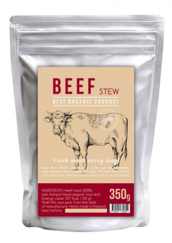 Beef Stew in a Retort Pouch - Ready-to-Eat Retort Pouch Beef Delicacy