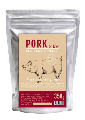 Pork Stew in a Retort Pouch - Tender and Flavorful Ready-to-Eat Meal