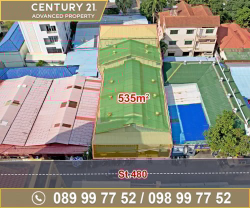 🏠 ដីមានសំណង់ឃ្លាំង នៅជិតសាលា ACE និងរង្វង់មូលផ្សារដើមថ្កូវ ត្រូវការលក់បន្ទាន់ខ្លាំង