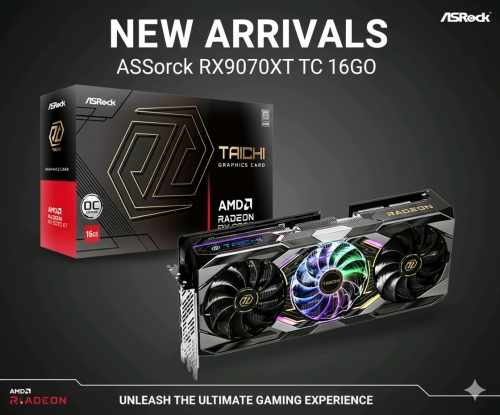 ASRock RX9070XT TC 16GO RX9070XT SL 16G RX9070XT CL 16G
