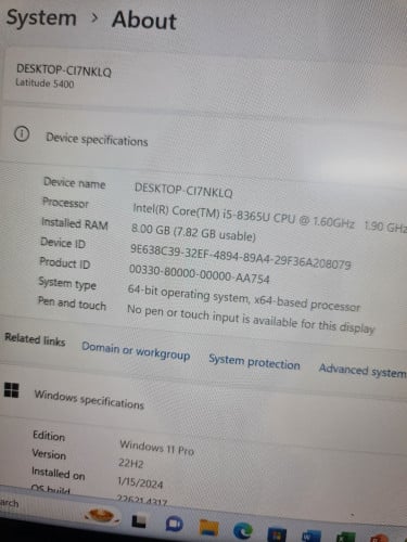Dell Latitude 5400 Grade A+