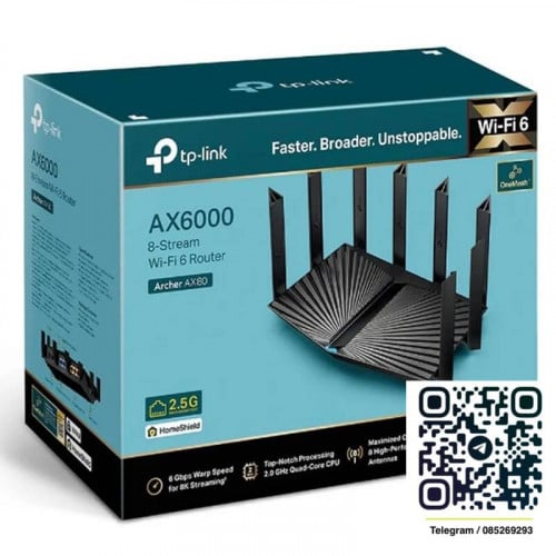 TP-Link Archer AX80​ AX6000 8-Stream Wi-Fi 6 Router