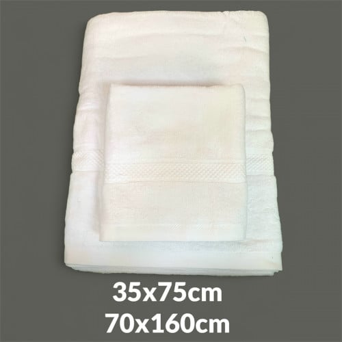 កន្សែងសអូតែល White Towel for Hotel ( Bath+Face )