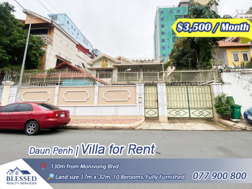 Daunh Penh 💥 Villa for Rent 💥