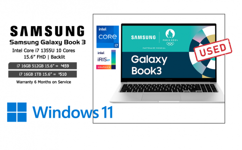 Samsung Galaxy Book 3 15 | Intel i7-1335U 16GB 512GB 15.6" FHD