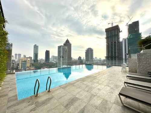 3bedroom Swimming pool Serviced apartment with Gym for rent near BKK market