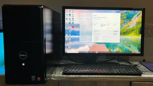 1set Dell i5 4th Ram 8GB SSD 128GB HDD 500GB & Monitor 24inch មាន mouse keyboard