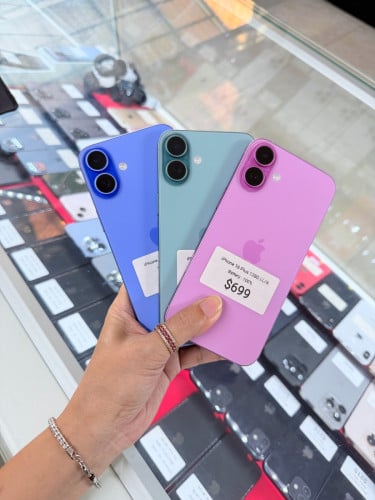 iPhone 16​ Plus 128G ​LL/A Esim សំនុំ​ហ្ស៊ីន​ មួយទឹក​អាមេរិក​