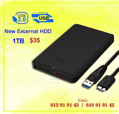 Promotion !New External Hard disk 1TB USB 3.0 in box $45 =>discount: $35