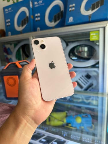 iPhone 13. 128g សំនុំសុីនស្អាត តម្លៃល្អ (ពណ៍ឈូក)