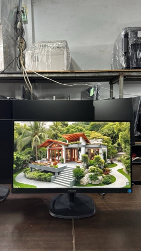 monitor Phillip 22 inch ប្រភេទអត់គែម Full HD 1080pធានាជូនគូល័រស្អាត