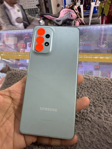 Samsung A73 5G Ram8G Memory256G ក្រុមហ៊ុនសុីមពីរ មានឆ្នាំងសាក
