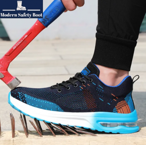 ស្បែកជើងក្បាលដែកបាតដែកម៉ាក Guyisa ម៉ូត Sport / Safety Shoe With Metal Head and Metal Sole