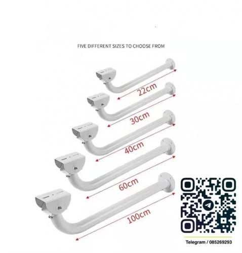 Type L CCTV Camera Wall Mount Bracket 1m