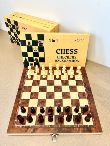 Chess Checkers Backgammon - 3 in 1
