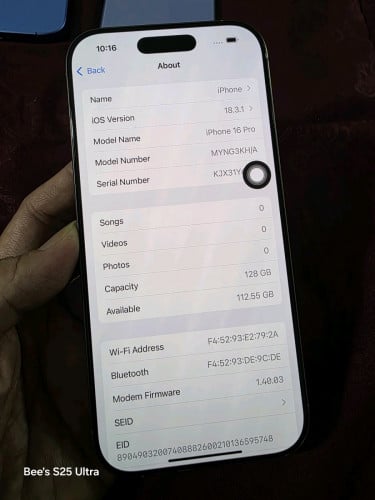 iPhone 16 Pro 128g 99%