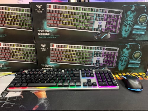 Keyboard Set Mouse Gaming AULA T630 Warranty 3Moth  🫶 អីវ៉ាន់មាននៅក្នុងស្តុក 📩