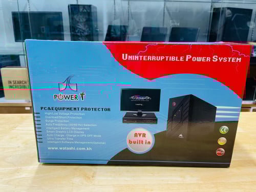 UPS Brand Power T 1250VA Warranty 1 Year 🫶 អីវ៉ាន់មាននៅក្នុងស្តុក ✅ បងអាចធ្វើការកម្ម៉ង់បាន📩
