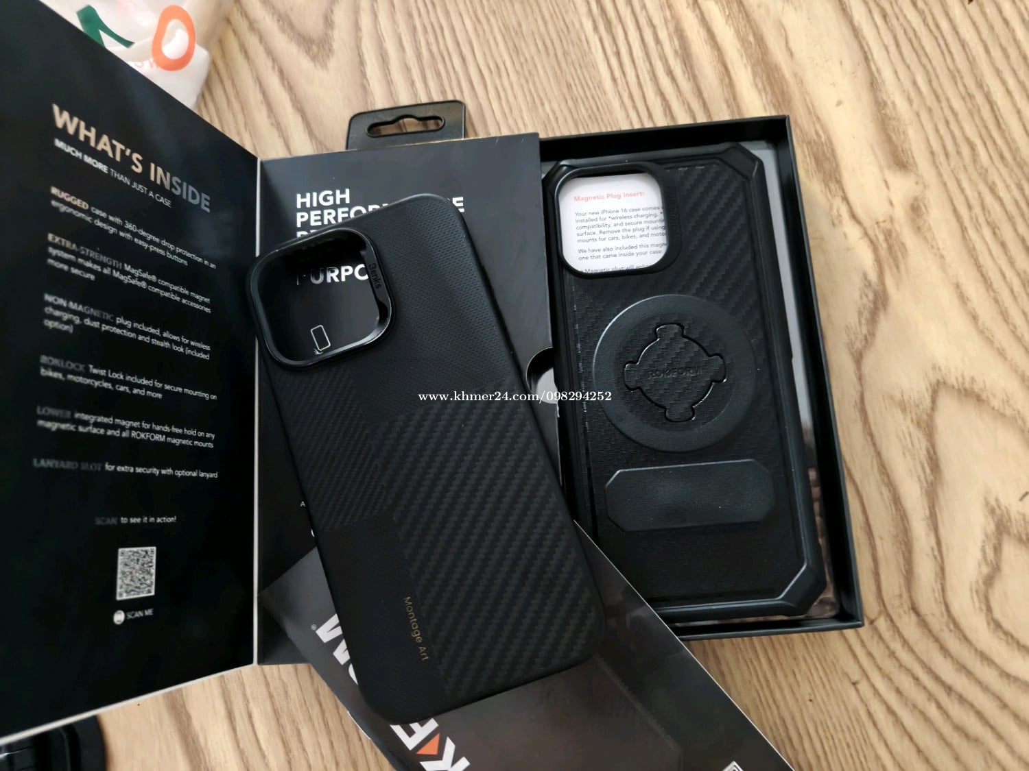 Rokform and belkin case for 16promax