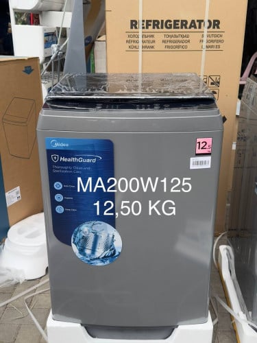 ម៉ាស៊ីនបោកគក់ទ្វារពីលើ Midea Washing Machine Top Load ម៉ូឌែល MA200W125 (12,5kg)
