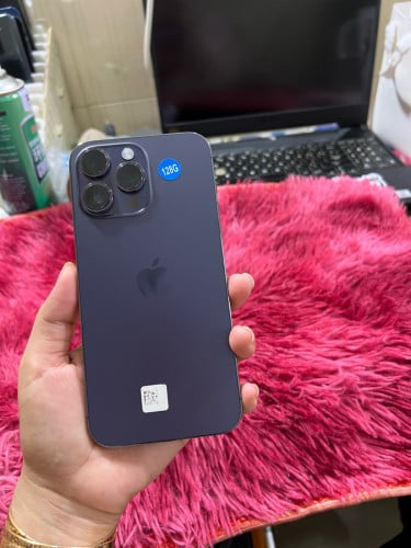 iPhone 14 Pro Max LL/A 128G សុំណុំហ្សុីនណែន មានដានអេក្រង់ដូចរូប