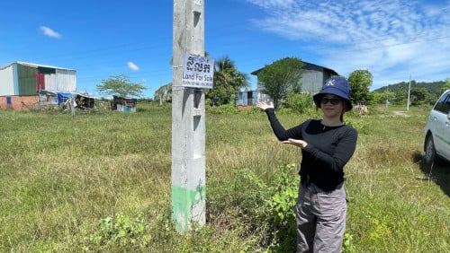 លក់ដីតំបន់ហុងស៊ុយល្អ ក្នុងយុគ៩ ខាងជេីងភ្នំពេញ 25x20m