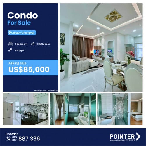 🏢 Special Price 1 Bedroom Apartment For Sale at Infinity 28 Chroy Jongva