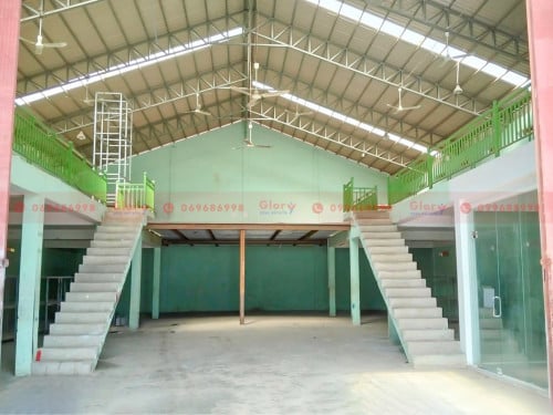 450 Sqm Warehouse For Lease Along A Concrete Road In Sen Sok Area