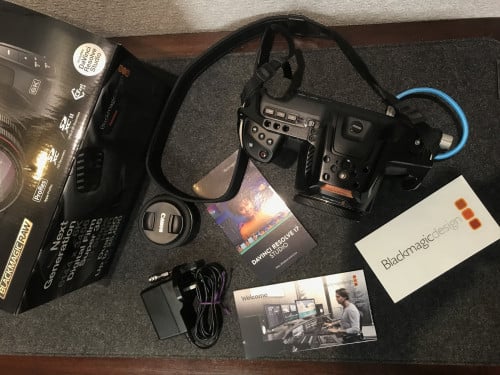 Blackmagic Pocket Cinema Camera 6K Pro with SmallRig cage and SD card
