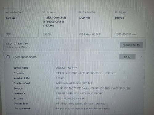 Set desktop 79$ negotiable hurry