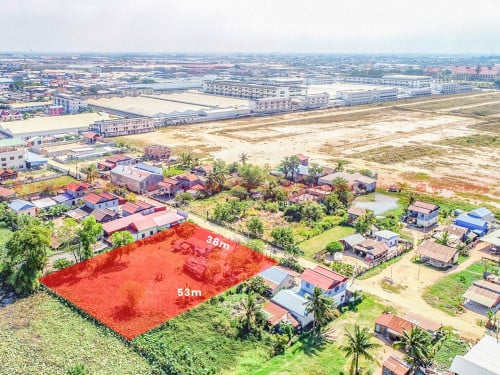 ដីលក់បន្ទាន់ ទំហំ ២០១១ ម៉េត្រការ៉េ ទីតាំងភូមិត្រពាំងទួល សង្កាត់កំបូល រាជធានីភ្នំពេញ