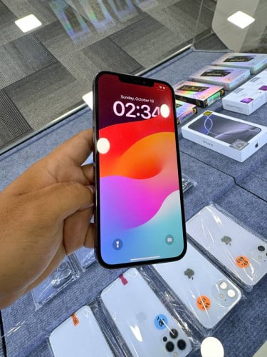 📱IPhone 12 Pro Max 256G ថ្ម85% 439$ សំណុំហ្សីន✔️✔️