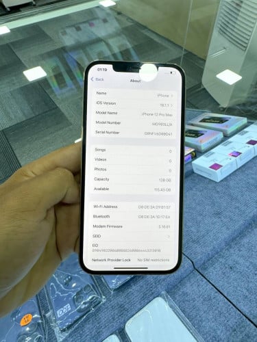 📱IPhone 12 Pro Max Gold 128G ថ្ម83% 410$ សំណុំហ្សីន✔️✔️