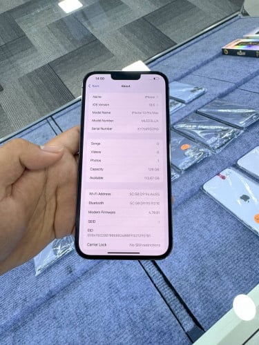 📱iPhone 13 Pro Max 128G ថ្ម94% 489$ សំណុំហ្សីន✔️✔️