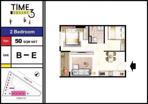 Time Square 3 Resale 2bedrooms