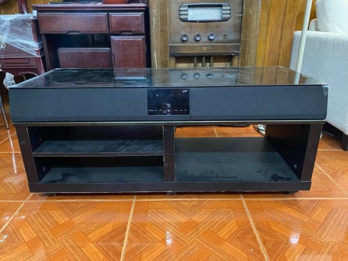 តុ Speaker ជប៉ុន brand SRS ប្រើភ្លើង 100V condition នៅថ្មីស្អាត សំលេងពិរោះ ទំហំ 100 x 40 x